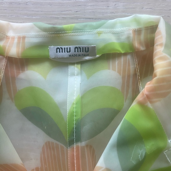 Miu miu abstract pattern raincoat - Picture 3 of 5